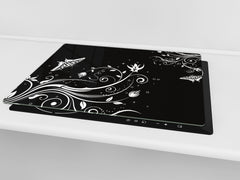 Induction Cooktop cover 60D06A: Flowers theme 2