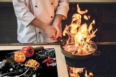 Induction Cooktop cover 60D06A: Flowers theme 2