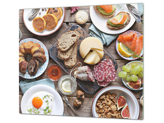 Tempered GLASS Cutting Board 60D16: Breakfast 4