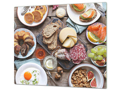 Tempered GLASS Cutting Board 60D16: Breakfast 4