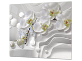 Arbeitsplattenschutz 60D06B: Weiße Orchidee 1