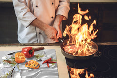 Protector de encimera 60D06B: Orquídea blanca 1