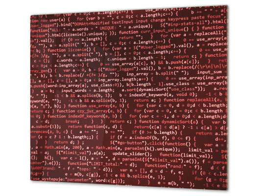 Planche à découper en verre trempé et couvre-cuisinièr; D10A Série Textures A: Mur De Briques 35