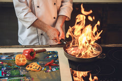 Worktop saver and Pastry Board 60D08: Asian boats