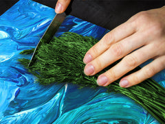 Induktionskochfeldabdeckung 60D14: Blaue Farbe