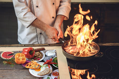 Tempered GLASS Cutting Board 60D16: Colorful breakfast