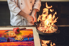 Resistant Glass Cutting Board 60D05B: Dutch windmill