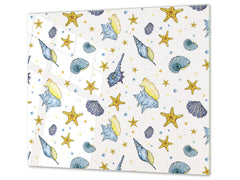 Tempered GLASS Cutting Board – Worktop saver D15 Drawings Series: Texture 103