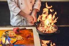 Resistant Glass Cutting Board 60D05B: Ship at sea 2