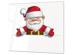Cubre vitro resistente a golpes y arañazos ; Serie Navidad D20 Papá Noel