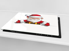 Cubre vitro resistente a golpes y arañazos ; Serie Navidad D20 Papá Noel