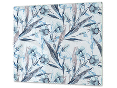 Tagliere e proteggi-piano di lavoro in vetro resistente; D15 Serie Disegni: Trama 138