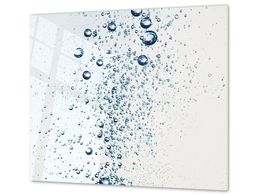 Cubre vitro de cristal templado – Protector de encimera de vidrio templado – Resistente a golpes y arañazo D02 Serie Agua: Agua 24