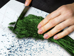 CUTTING BOARD and Cooktop Cover - Impact & Shatter Resistant Glass D02 Water Series: Water 24