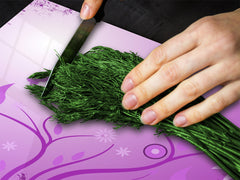 Glass Cutting Board and Worktop Saver D06 Flowers Series: Abstract art 16