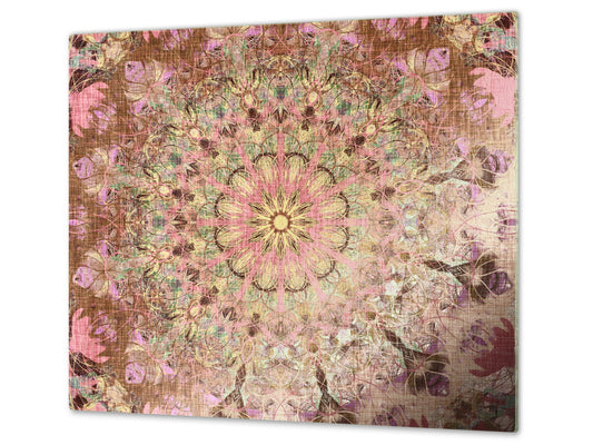 Planche à découper en verre trempé; D14 Patrons et Mandalas: Texture 187