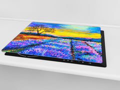 Resistant Glass Cutting Board 60D05B: Heather field