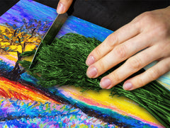 Resistant Glass Cutting Board 60D05B: Heather field