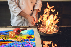 Resistant Glass Cutting Board 60D05B: Heather field