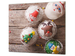 Cubre vitro resistente a golpes y arañazos ; Serie Navidad D20 Magdalenas de navidad