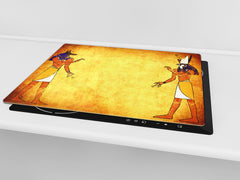 Glass Cutting Board 60D15: Hieroglyphs 5