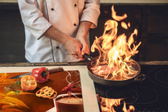 KITCHEN BOARD & Induction Cooktop Cover D05 Coffee Series: Coffee 27