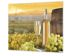 Chopping Board - Induction Cooktop Cover D04 Drinks Series: Wine 28