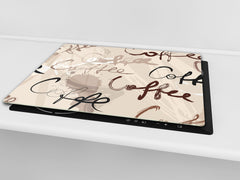 KITCHEN BOARD & Induction Cooktop Cover D05 Coffee Series: Coffee 64