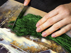 UNIQUE Tempered GLASS Kitchen Board 60D05A: Winter day