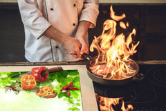 Tempered GLASS Kitchen Board – Impact & Scratch Resistant; D08 Nature Series: Leaves 11