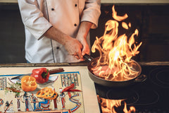 Glass Cutting Board 60D15: Egyptian figures 2