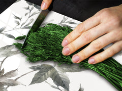 Tempered GLASS Cutting Board – Worktop saver D15 Drawings Series: Leaves 16