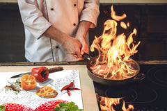 KITCHEN BOARD & Induction Cooktop Cover D07 Fruits and vegetables: Strawberry 30