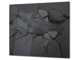 Tempered GLASS Kitchen Board – Impact & Scratch Resistant D10A Textures Series A: Texture 16