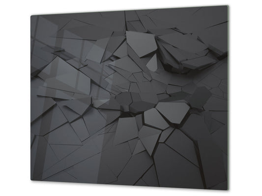 Tempered GLASS Kitchen Board – Impact & Scratch Resistant D10A Textures Series A: Texture 16
