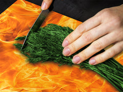 Tempered Glass Cutting Board and Worktop Saver D03 Fire Series: Fire 8