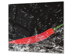 KITCHEN BOARD & Induction Cooktop Cover D07 Fruits and vegetables: Pepper 30