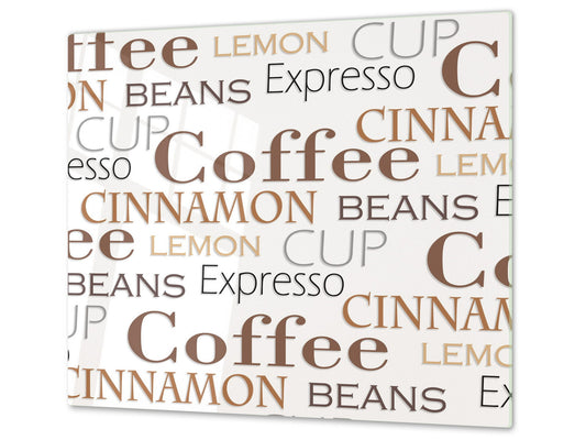 Kochplattenabdeckung Stove Cover und Schneideplatten D05 Coffee Series: Coffee 79