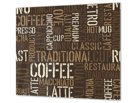 Kochplattenabdeckung Stove Cover und Schneideplatten D05 Coffee Series: Coffee 120