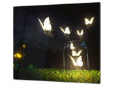Glass Pastry Board 60D18: Glowing butterflies