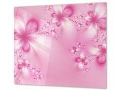 Glass Cutting Board and Worktop Saver D06 Flowers Series: Abstract art 15