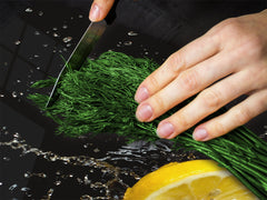 Couvre-plaques de cuisson en VERRE trempé; D07 Fruits et Légumes Citron 10