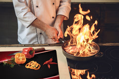 Tabla de cortar de CRISTAL templado D01 Serie abstracta: Textura 9