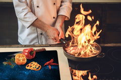 Tempered GLASS Kitchen Board D09 Other: Texture 36