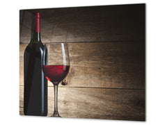 Chopping Board - Induction Cooktop Cover D04 Drinks Series: wine 12
