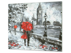 Worktop saver and Pastry Board D13 Images: Big Ben red umbrella