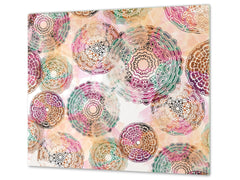 Chopping Board - Induction Cooktop Cover D14 Patterns and Mandalas Series: Drawing 77