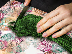 Chopping Board - Induction Cooktop Cover D14 Patterns and Mandalas Series: Drawing 77