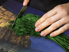 UNIQUE Tempered GLASS Kitchen Board 60D05A: Evening in the bay