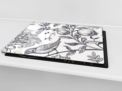 Tagliere in vetro temperato; D15 Serie Disegni: Disegno 52